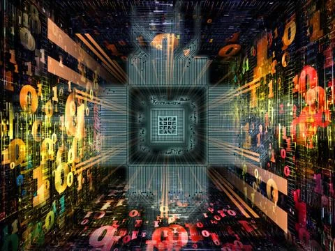 Source of Numbers Illustrazione stock