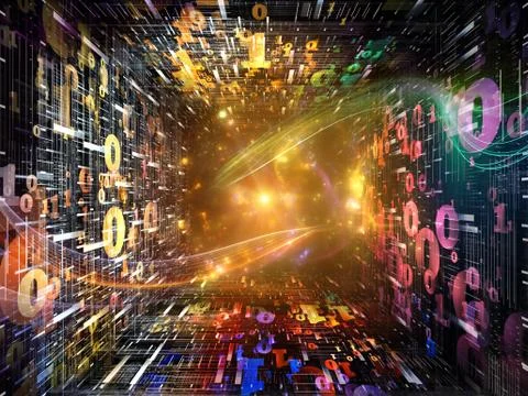 Source of Numbers Stock Illustration