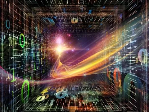 Source of Numbers Illustrazione stock