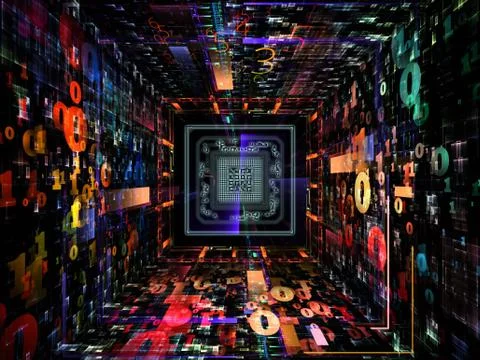 Source of Numbers Stock Illustration