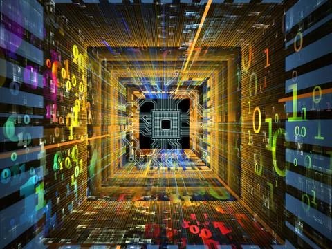 Source of Numbers Stock Illustration