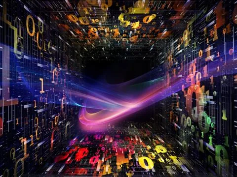 Source of Numbers Stock Illustration