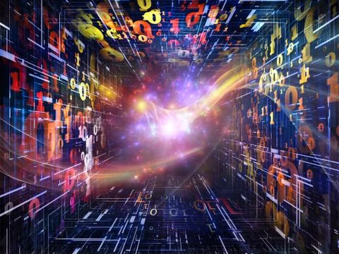 Source of Numbers Stock Illustration