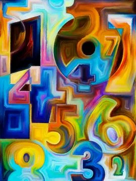 Source of Numbers 스톡 일러스트