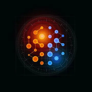 The source of pain in the head, the concentration of pain, inflammation in the Stock Illustration