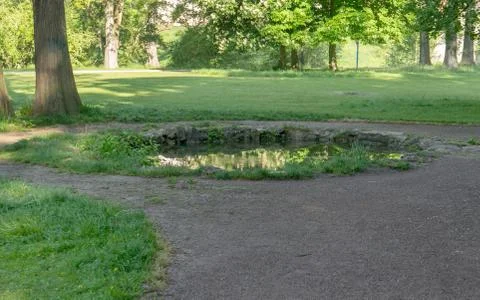 Source in the park Stock Photos