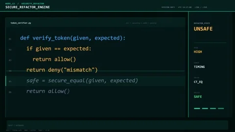 Source relay secure code refactor hori Vídeos de archivo 344772719