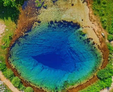 Source of the river Cetina, Croatia Stock Photos