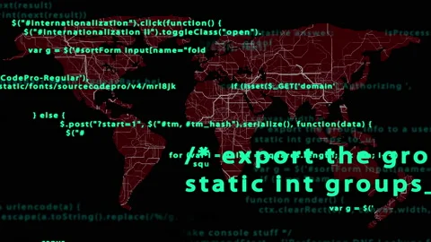 Source scripts on the screen Stock Footage 156514106