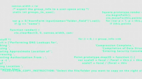 Source scripts on the screen Stock Footage 167213276
