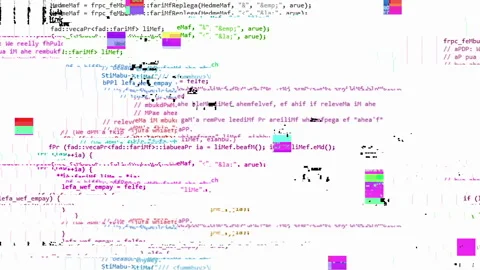 Source scrolling glitch code scrambled white Stock Footage 151921239