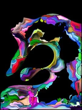 Source of Self Fragmentation Stock Illustration