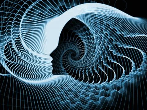 Source of Soul and Mind Illustrazione stock