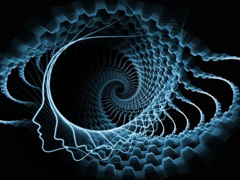 Source of Soul and Mind Stock Illustration