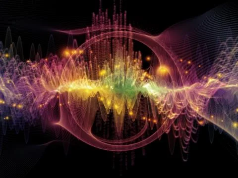 Source of Sound Wave Stockillustratie