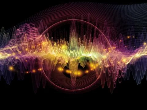 Source of Sound Wave Stock Illustration