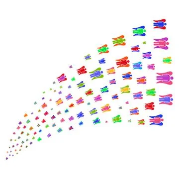 Source Stream of Angel Ilustración de archivo