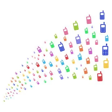 Source Stream of Cell Phone 库存插图