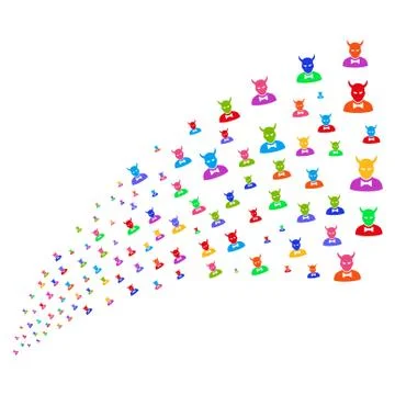 Source Stream of Devil Stock Illustration