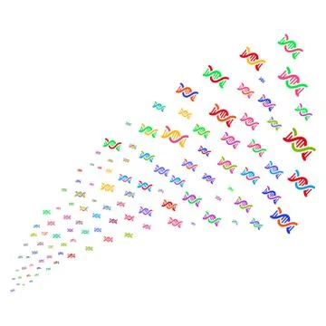 Source Stream of DNA Spiral Stockillustratie