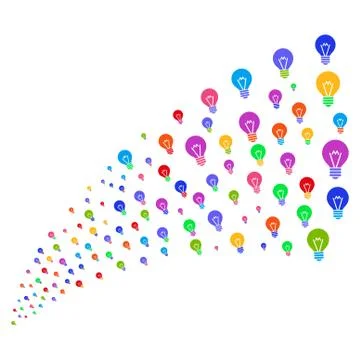 Source Stream of Electric Bulb Stock Illustration