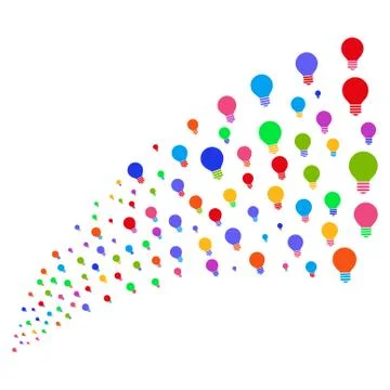 Source Stream of Electric Bulb イラスト素材
