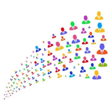 Source Stream of Manager Stock Illustration