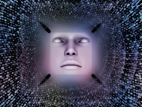 Source of Super Human AI Stockillustratie