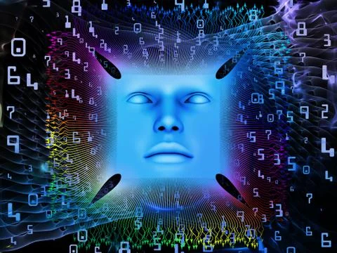 Source of Super Human AI Illustrazione stock