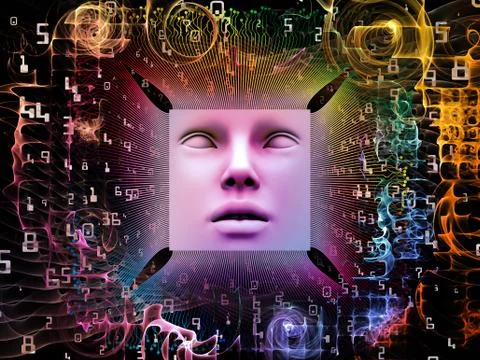 Source of Super Human AI Illustrazione stock