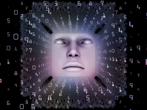 Source of Super Human AI Stock Illustration