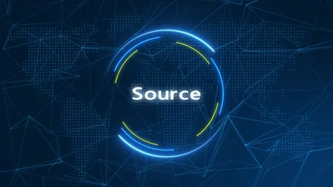 Source Text Effect Technology Background Stock Footage 262598851