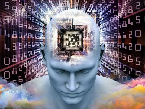 Source of Thought Stock Illustration