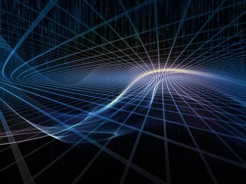 Source of the Virtual World Stock Illustration