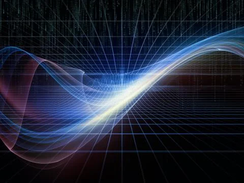 Source of the Virtual World 스톡 일러스트