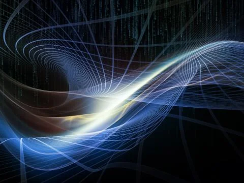 Source of the Virtual World Illustrazione stock