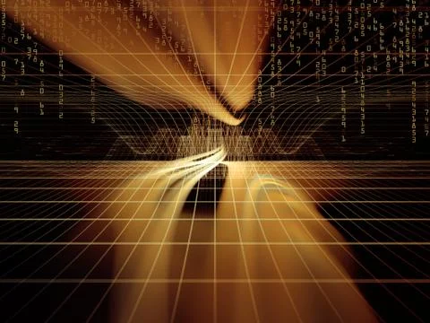 Source of the Virtual World Illustrazione stock