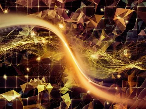 Source of Virtual World Stock Illustration