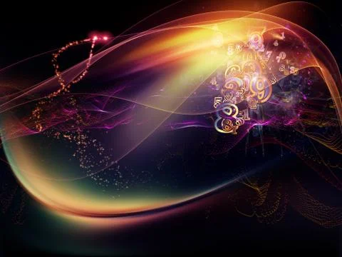 Source of Virtual World Illustrazione stock