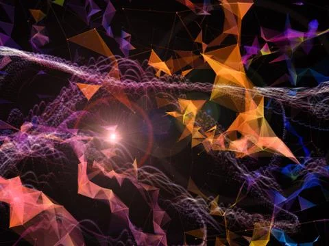 Source of Virtual World Stock Illustration