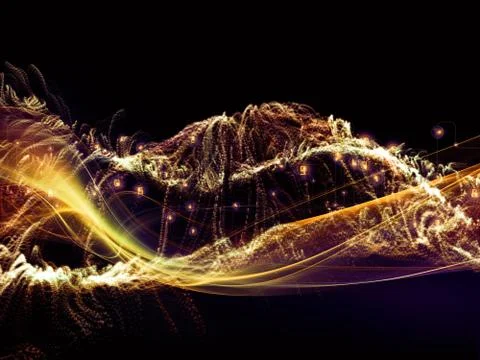 Source of Virtual World Illustrazione stock