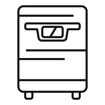 Source wall icon outline vector. Solar panel energy Stock Illustration