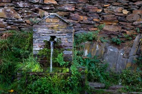 Source of water in Piodao Stock Photos
