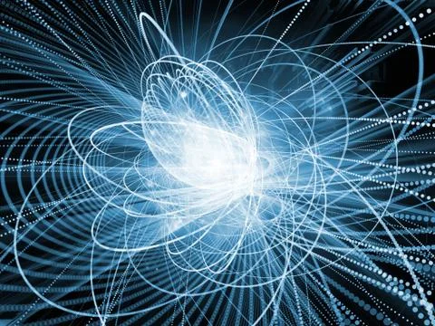 Source of Wave Particle 库存插图