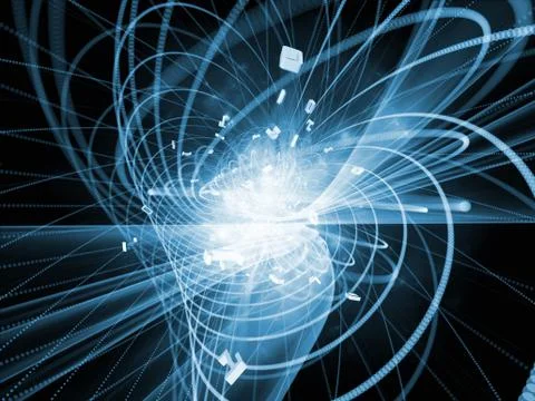 Source of Wave Particle 스톡 일러스트