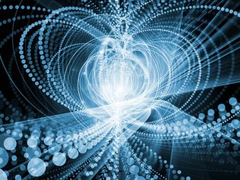 Source of Wave Particle Stock Illustration