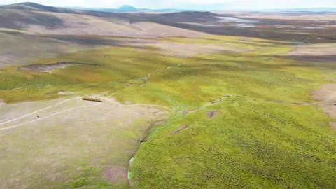 The source of the Yellow River on the Qinghai Tibet Plateau Stock Footage 143824089