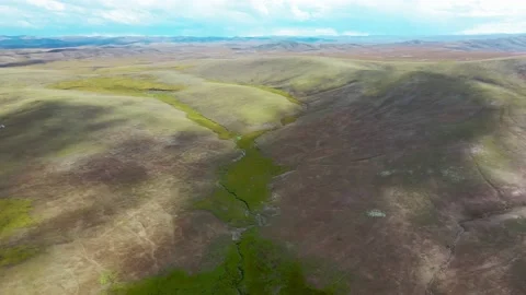 The source of the Yellow River on the Qinghai Tibet Plateau Stock Footage 143824388