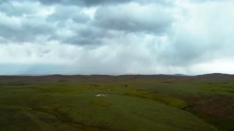 The source of the Yellow River on the Qinghai Tibet Plateau Stock Footage 143830180