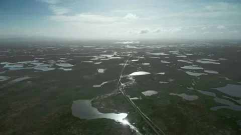 The source of the Yellow River on the Qinghai Tibet Plateau Stock Footage 143830311